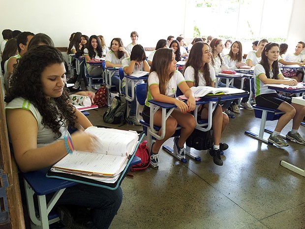 Sala de aula do Ifes, em Vitria (Foto: Amanda Monteiro/ G1 ES)